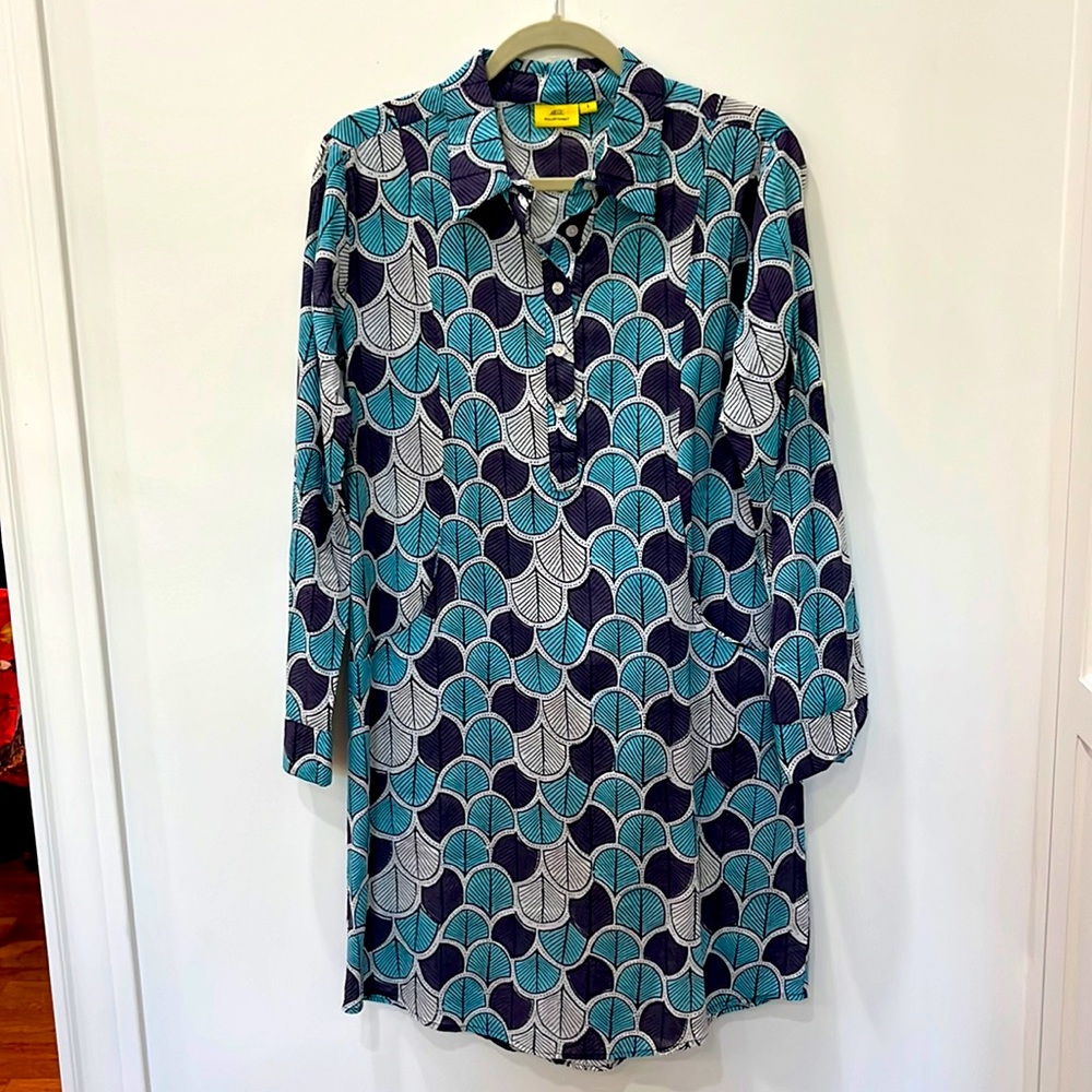 Roller rabbit pattern dress rose small